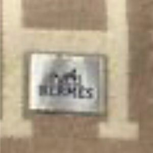 Authentic Hermes blanket. Tan/beige.